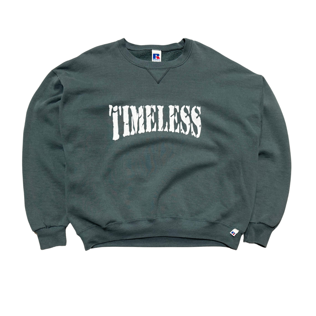 Green Upcycled Timeless Crewneck