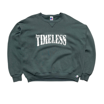 Green Upcycled Timeless Crewneck