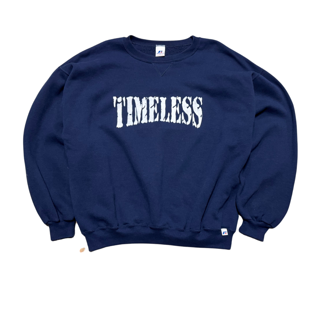 Navy Upcycled Timeless Crewneck