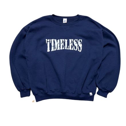 Navy Upcycled Timeless Crewneck